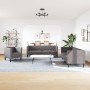 Juego de sofás Chesterfield 3 piezas cuero sintético gris de , Sofás - Ref: Foro24-3209270, Precio: 721,87 €, Descuento: %