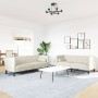 Set de sofás Chesterfield con cojines 2 piezas terciopelo crema de , Sofás - Ref: Foro24-3209298, Precio: 575,21 €, Descuento: %