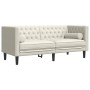 Set de sofás Chesterfield con cojines 2 piezas terciopelo crema de , Sofás - Ref: Foro24-3209298, Precio: 575,21 €, Descuento: %