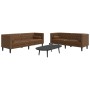 Set de sofás Chesterfield y cojines 2 pzs ante sintético marrón de , Sofás - Ref: Foro24-3209300, Precio: 584,08 €, Descuento: %