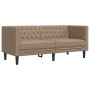 Juego de sofás Chesterfield 2 piezas cuero sintético capuchino de , Sofás - Ref: Foro24-3209279, Precio: 603,75 €, Descuento: %