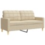 Juego de sofás con reposapiés 4 piezas tela crema de , Sofás - Ref: Foro24-3278297, Precio: 686,05 €, Descuento: %
