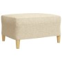 Juego de sofás con reposapiés 4 piezas tela crema de , Sofás - Ref: Foro24-3278297, Precio: 686,05 €, Descuento: %