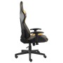Silla gaming giratoria PVC dorado de vidaXL, Sillones para videojuegos - Ref: Foro24-20492, Precio: 158,43 €, Descuento: %