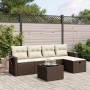 Set sofás de jardín 6 piezas y cojines ratán sintético marrón de , Conjuntos de jardín - Ref: Foro24-3263789, Precio: 359,52 ...