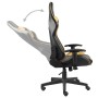 Silla gaming giratoria PVC dorado de vidaXL, Sillones para videojuegos - Ref: Foro24-20492, Precio: 158,43 €, Descuento: %
