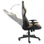 Silla gaming giratoria PVC dorado de vidaXL, Sillones para videojuegos - Ref: Foro24-20492, Precio: 156,30 €, Descuento: %
