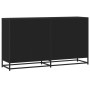 Aparador de madera de ingeniería negro 134x35x76 cm de , Aparadores - Ref: Foro24-3300815, Precio: 156,27 €, Descuento: %