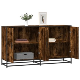 Aparador madera de ingeniería roble ahumado 134x35x76 cm de , Aparadores - Ref: Foro24-3300817, Precio: 134,95 €, Descuento: %