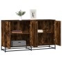 Aparador madera de ingeniería roble ahumado 134x35x76 cm de , Aparadores - Ref: Foro24-3300817, Precio: 134,95 €, Descuento: %