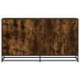 Aparador madera de ingeniería roble ahumado 134x35x76 cm de , Aparadores - Ref: Foro24-3300817, Precio: 134,95 €, Descuento: %