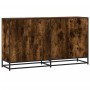 Aparador madera de ingeniería roble ahumado 134x35x76 cm de , Aparadores - Ref: Foro24-3300817, Precio: 134,95 €, Descuento: %