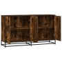 Aparador madera de ingeniería roble ahumado 134x35x76 cm de , Aparadores - Ref: Foro24-3300817, Precio: 134,95 €, Descuento: %