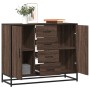 Aparador de madera de ingeniería marrón roble 92x35x76 cm de , Aparadores - Ref: Foro24-3300829, Precio: 114,08 €, Descuento: %