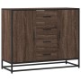 Aparador de madera de ingeniería marrón roble 92x35x76 cm de , Aparadores - Ref: Foro24-3300829, Precio: 114,08 €, Descuento: %