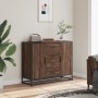 Aparador de madera de ingeniería marrón roble 92x35x76 cm de , Aparadores - Ref: Foro24-3300829, Precio: 114,08 €, Descuento: %
