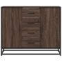 Aparador de madera de ingeniería marrón roble 92x35x76 cm de , Aparadores - Ref: Foro24-3300829, Precio: 114,08 €, Descuento: %