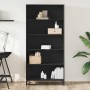 Estantería de madera de ingeniería negra 80,5x35x170,5 cm de , Librerías y estanterías - Ref: Foro24-3300855, Precio: 129,51 ...