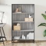 Estantería de madera de ingeniería gris Sonoma 80,5x35x139 cm de , Librerías y estanterías - Ref: Foro24-3300848, Precio: 115...