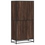 Aparador alto madera de ingeniería marrón roble 68x35x139 cm de , Aparadores - Ref: Foro24-3300834, Precio: 128,43 €, Descuen...