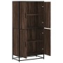 Aparador alto madera de ingeniería marrón roble 68x35x139 cm de , Aparadores - Ref: Foro24-3300834, Precio: 128,43 €, Descuen...