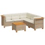 Juego de sofás jardín con cojines 6 pzas ratán sintético beige de , Conjuntos de jardín - Ref: Foro24-3261829, Precio: 427,93...