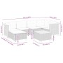 Set sofás de jardín 7 piezas y cojines ratán sintético beige de , Conjuntos de jardín - Ref: Foro24-3261919, Precio: 489,94 €...