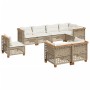 Set de sofás de jardín y cojines 8 piezas ratán sintético beige de , Conjuntos de jardín - Ref: Foro24-3261904, Precio: 708,5...