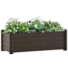 Arriate elevado de jardín PP color moca 100x43x35 cm de vidaXL, Maceteros y jardineras - Ref: Foro24-313976, Precio: 91,11 €,...