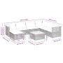 Set de sofás de jardín y cojines 8 piezas ratán sintético beige de , Conjuntos de jardín - Ref: Foro24-3261946, Precio: 641,7...