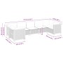 Set sofás de jardín 7 piezas y cojines ratán sintético beige de , Conjuntos de jardín - Ref: Foro24-3261973, Precio: 541,33 €...
