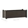 Arriate elevado de jardín PP color moca 100x43x35 cm de vidaXL, Maceteros y jardineras - Ref: Foro24-313976, Precio: 91,11 €,...