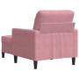 Sillón con taburete terciopelo rosa 60 cm de , Sofás - Ref: Foro24-3278260, Precio: 212,89 €, Descuento: %
