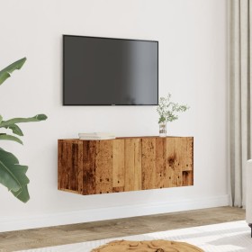 Muebles para TV de pared 2 uds madera envejecida 80x30x30 cm de , Muebles TV - Ref: Foro24-857015, Precio: 76,38 €, Descuento: %