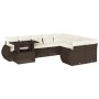 Set de sofás de jardín 10 pzas y cojines ratán sintético marrón de , Conjuntos de jardín - Ref: Foro24-3268773, Precio: 748,1...