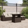 Set sofás de jardín 6 piezas y cojines ratán sintético marrón de , Conjuntos de jardín - Ref: Foro24-3275293, Precio: 426,68 ...