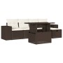 Set sofás de jardín 6 piezas y cojines ratán sintético marrón de , Conjuntos de jardín - Ref: Foro24-3275293, Precio: 426,68 ...