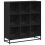 Estantería de madera ingeniería y metal negro 97,5x33x107,5 cm de , Librerías y estanterías - Ref: Foro24-3300860, Precio: 11...