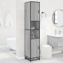 Armario de baño madera y metal gris Sonoma 35x37,5x188,5 cm de , Muebles de baño - Ref: Foro24-3300883, Precio: 149,29 €, Des...