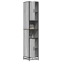 Armario de baño madera y metal gris Sonoma 35x37,5x188,5 cm de , Muebles de baño - Ref: Foro24-3300883, Precio: 149,29 €, Des...