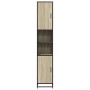 Armario de baño madera y metal roble Sonoma 35x37,5x188,5 cm de , Muebles de baño - Ref: Foro24-3300881, Precio: 142,21 €, De...