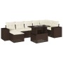 Set sofás de jardín 8 piezas y cojines ratán sintético marrón de , Conjuntos de jardín - Ref: Foro24-3269323, Precio: 581,01 ...