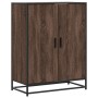 Zapatero de madera y metal marrón roble 75x38x97,5 cm de , Zapateros y organizadores de calzado - Ref: Foro24-3300869, Precio...