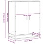 Zapatero de madera y metal marrón roble 75x38x97,5 cm de , Zapateros y organizadores de calzado - Ref: Foro24-3300869, Precio...