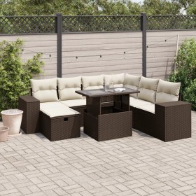 Set sofás de jardín 8 piezas y cojines ratán sintético marrón de , Conjuntos de jardín - Ref: Foro24-3275323, Precio: 587,07 ...
