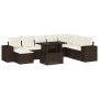 Set de sofás de jardín 9 pzas y cojines ratán sintético marrón de , Conjuntos de jardín - Ref: Foro24-3269363, Precio: 635,58...