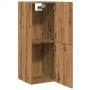 Armario pared baño madera ingeniería roble artisian 30x30x80 cm de , Muebles de baño - Ref: Foro24-856219, Precio: 46,66 €, D...