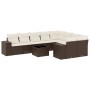 Set de sofás de jardín 10 pzas y cojines ratán sintético marrón de , Conjuntos de jardín - Ref: Foro24-3223052, Precio: 643,7...
