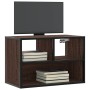Mueble TV madera ingeniería y metal marrón roble 60x31x39,5 cm de , Muebles TV - Ref: Foro24-848918, Precio: 42,31 €, Descuen...