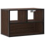 Mueble TV madera ingeniería y metal marrón roble 60x31x39,5 cm de , Muebles TV - Ref: Foro24-848918, Precio: 42,31 €, Descuen...